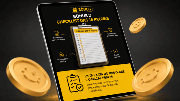 Mockup do Checklist das 15 Provas